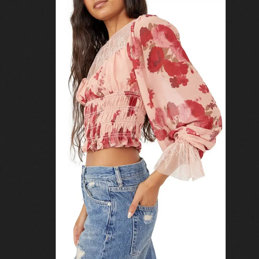 NWT Free people Daphne Blouse
